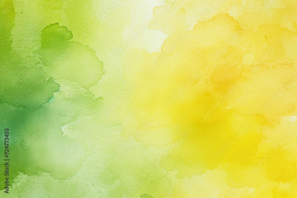 Aufkleber a vibrant, close-up view of a yellow and green watercolor background. perfect for adding a pop of co