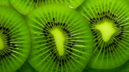 Kiwi slices texture background