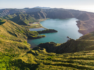 Lake fire or "Lagoa do Fogo" is a volcanic lake in the island of São Miguel in the Azores, Portugal