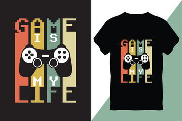 Gaming T-Shirt Design Vector
