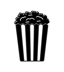 popcorn icon vector on white background.popcorn illustration