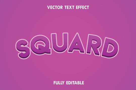 Free vector squard text effect