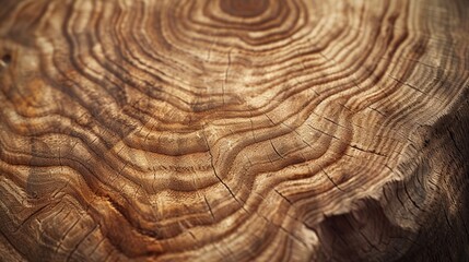 Detailed Wood Texture with Natural Grains in Warm Tones - Close-Up Shot, Rustic Background