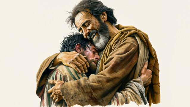 Embracing Divine Reconciliation: The Father's Unconditional Love, Joy, and Forgiveness in the Prodigal Son's Return - A Bible Story of Fatherhood.