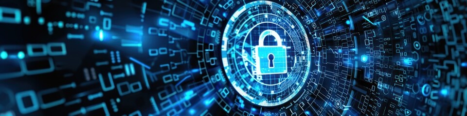 Cyber security background. Security concept