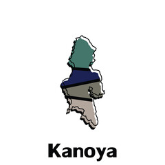 Map of Kanoya City - japan map and infographic of provinces, political maps of Japan, region of Japan for your company