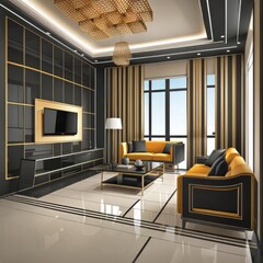 modern living room interior with sofa, interior design vector, interior property