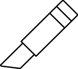 Rounded filled Editable stroke Cutter Icon