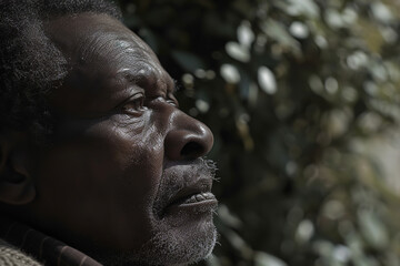 Obraz premium portrait of an old man waiting