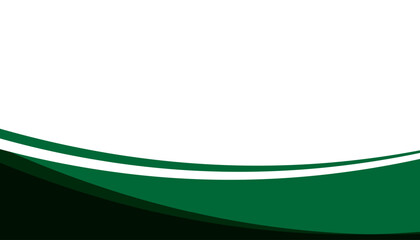 Green curve background for presentation design, banner, brochure, and business card