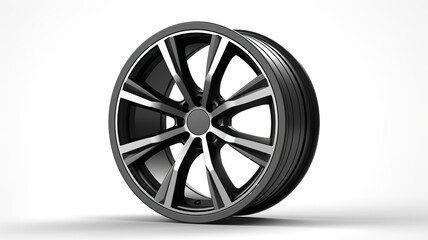 Fototapeta premium Isolated car rim against a blank white background