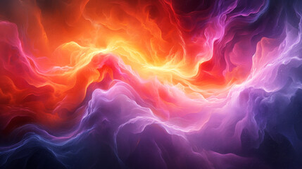 Fototapeta premium Energy Flow in Colourful Abstract. Abstract representation of colourful energy flow with dynamic motion.