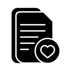 Favourite Document Vector Icon