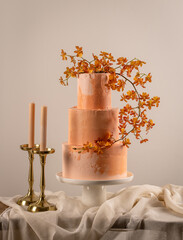 Tiered cake for wedding
