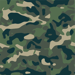 Camouflage pattern, seamless camo, military pattern 