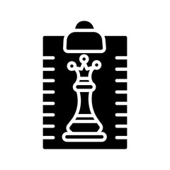 Clipboard Chess Vector Icon