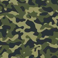 Camouflage pattern, seamless camo, military pattern 