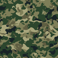 Camouflage pattern, seamless camo, military pattern 