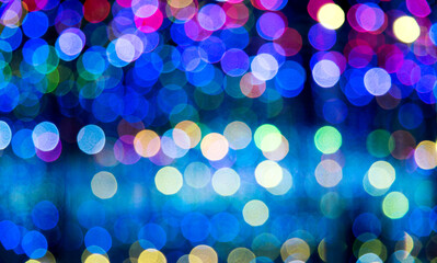 Abstract defocused scene in the night club