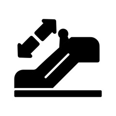 Horizontal Escalator Vector Icon
