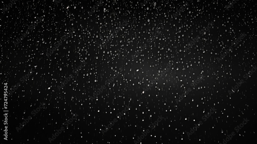 Poster a captivating black and white photo capturing the beauty of rain falling down. perfect for adding a 
