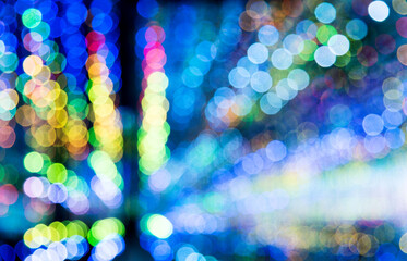 Abstract defocused scene in the night club