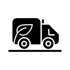 Eco-friendly Truck Vector Icon