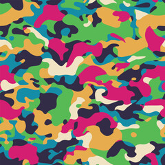 Camouflage pattern, seamless camo, military pattern 