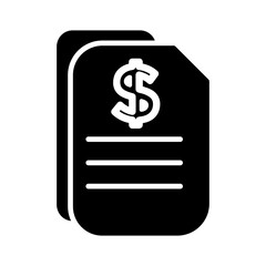 Dollar Document Vector Icon
