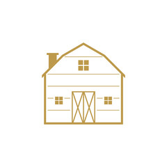 Ilustration building logo design with modern concept premium vector