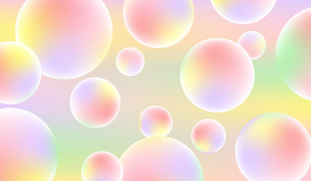 colorful abstract background, gradient, pastel, bubble