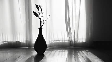 silhouette of a vase