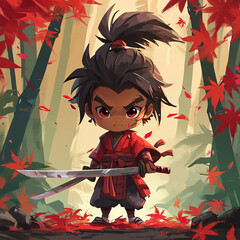 Cute Bushido Character Art