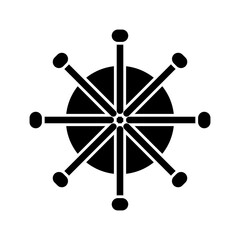 Ship Wheel Icon Design
