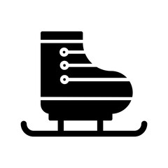 Ice Skating Vector Icon