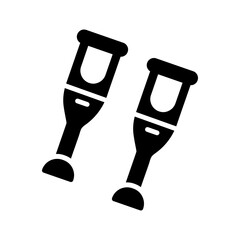 Crutches Vector Icon