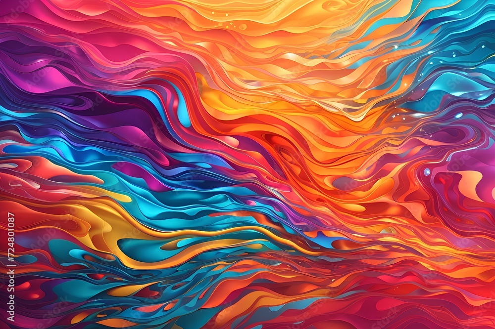 Poster vibrant texture with abstract colorful gradients background, created by ai generated