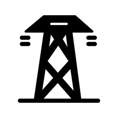 Naklejka premium Power Line Vector Icon