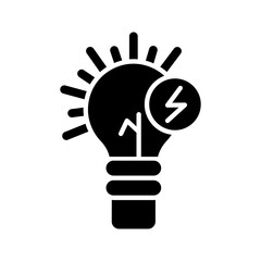 Fototapeta premium light bulb icon