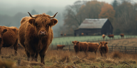 Highland Cattle  - obrazy, fototapety, plakaty