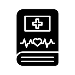 Obraz premium Medical Book Vector Icon