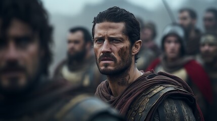 portrait of a man in war