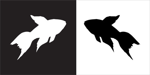 Illustration vector graphics of fish icon