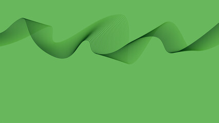 Light Green Background dark green wave lines Flowing waves design Abstract digital equalizer sound wave Flow. Line Vector illustration for tech futuristic innovation concept background Graphic design