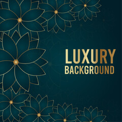 Luxury Flower Background Design Template 
