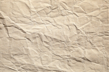 Brown canvas crumpled paper texture