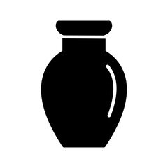 Vase Exhibit Vector Icon