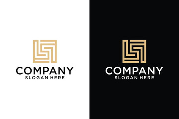 elegant square S and S letter logo design for high end brand personality icon design template. Elegant, modern, luxury, premium vector - obrazy, fototapety, plakaty