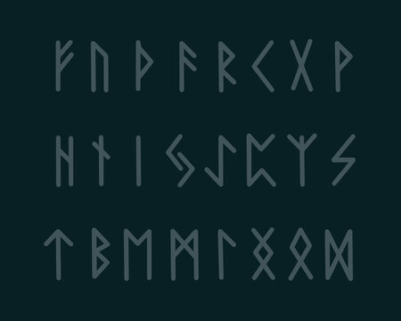 A set of runes.Divination on runes.