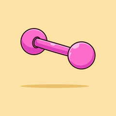 Pink Dumble lustration, Vector, Icon Isolated